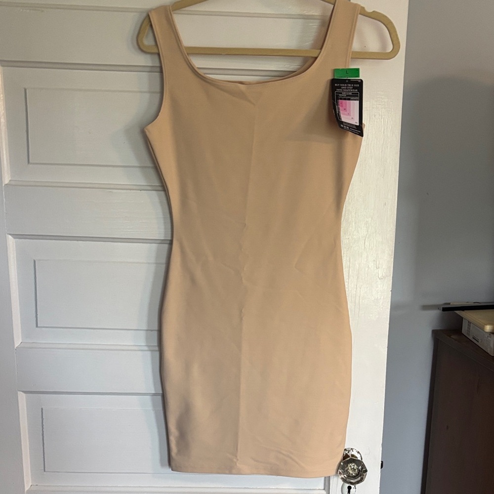 NWT Maidenform Nude Sleeveless Shapewear Dress